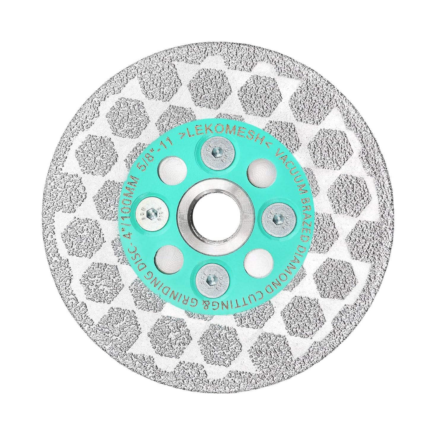4.5" Diamond Blade for Angle Grinder – Vacuum Brazed Double-Sided Cutting & Grinding Wheel, No-Chip Tile Blade for Porcelain, Granite, Marble & Concrete – Stable, Fast Cutting,5/8-11 Thread
