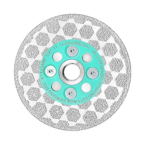Miniatura 8 de Hoja de sierra de azulejos de 4-1/2 pulgadas, disco de pulido de diamante, rueda de disco de corte para cortar molienda mármol, granito, hormigón,