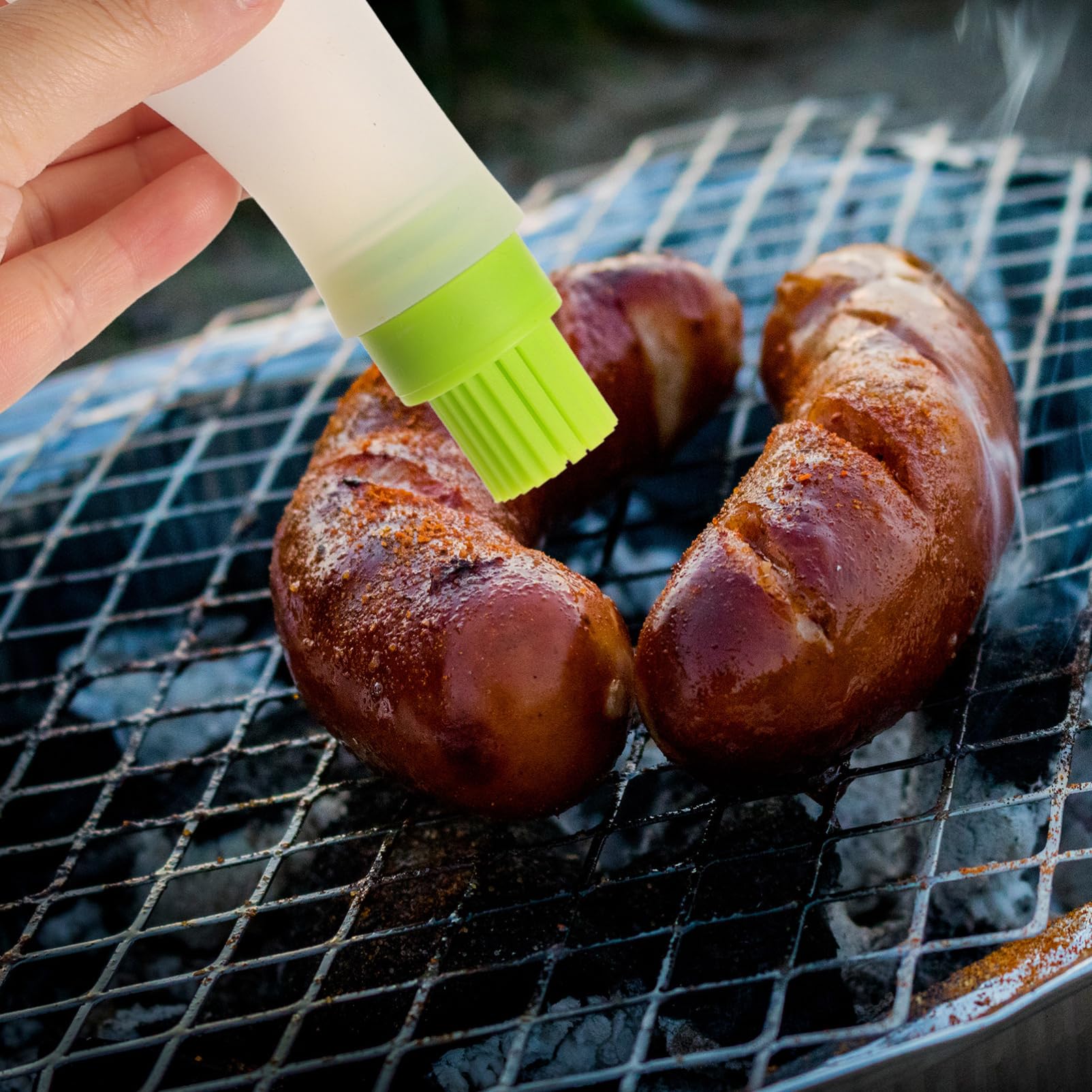 BCOATH Silicone Basting Brush Oil Storage Bottle Squeeze Container for Cooking BBQ and Grilling Compact and Lightweight Dishwasher for Home and Restaurant Use