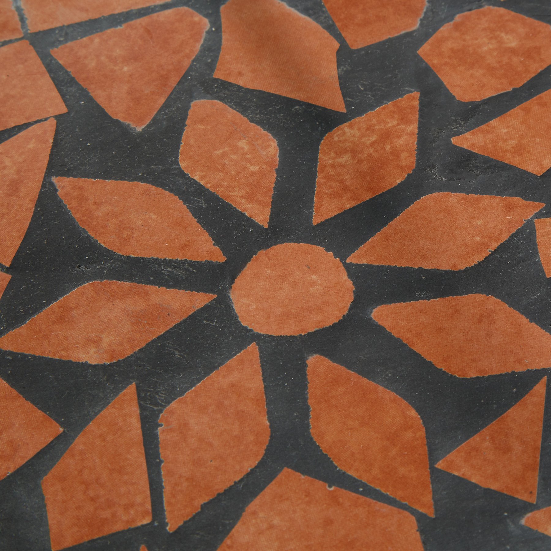 tectake - Estantería de Metal Mosaico, 3 Estantes en Mosaico de Piedra, Armazón de Metal Curvado (Tierra)