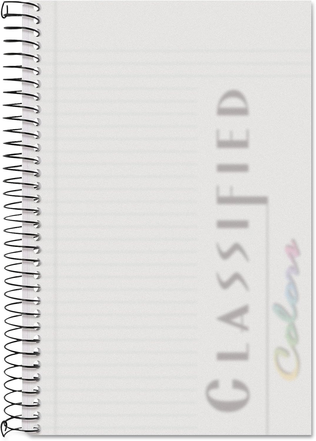 TOPS Docket Classified Business Notebook, 8.5 x 5.5 Inches, Clear
