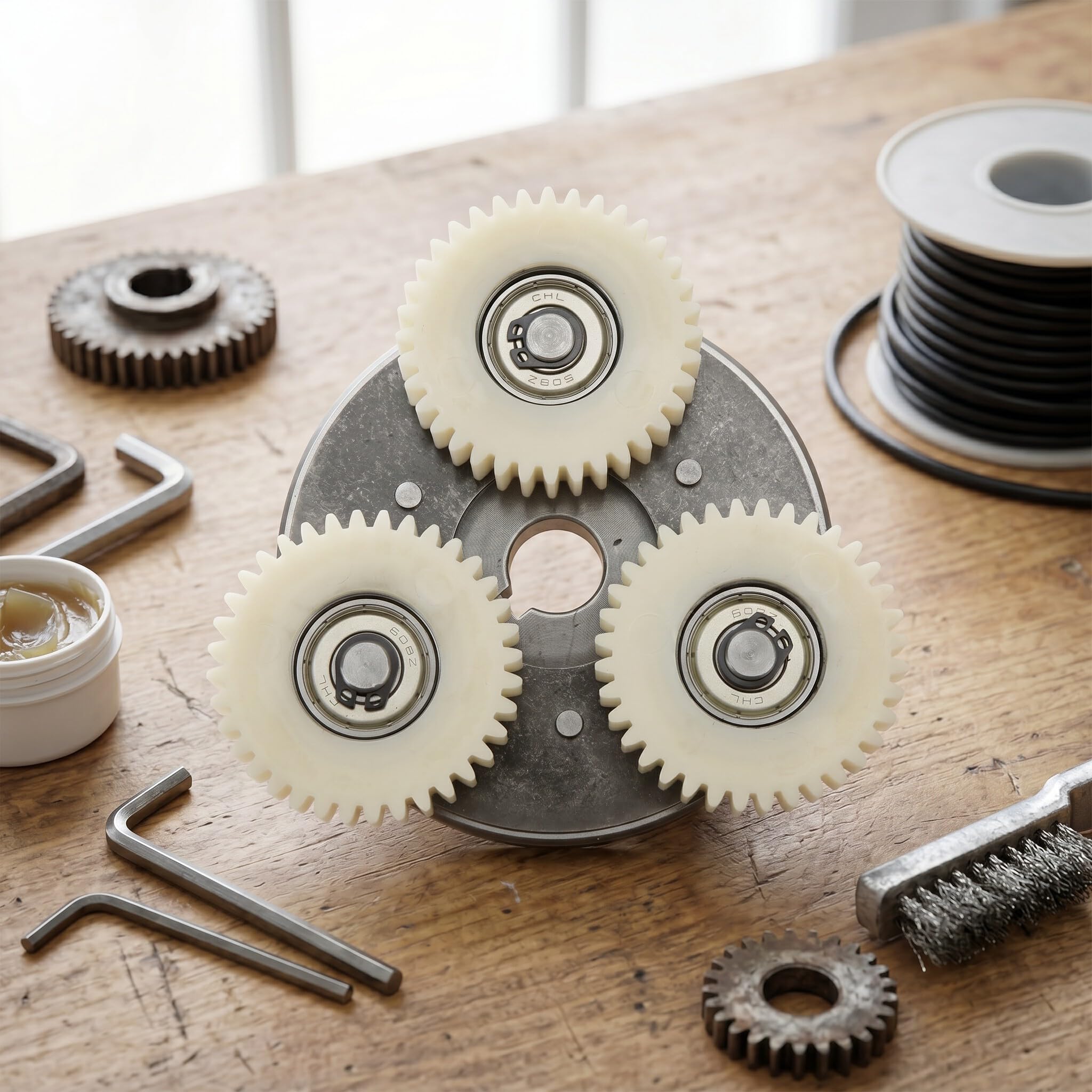 Alomejor E Bike Motor Gear Kit 36T Engranajes Planetarios de Nylon para Bicicleta Eléctrica 500W‑750W