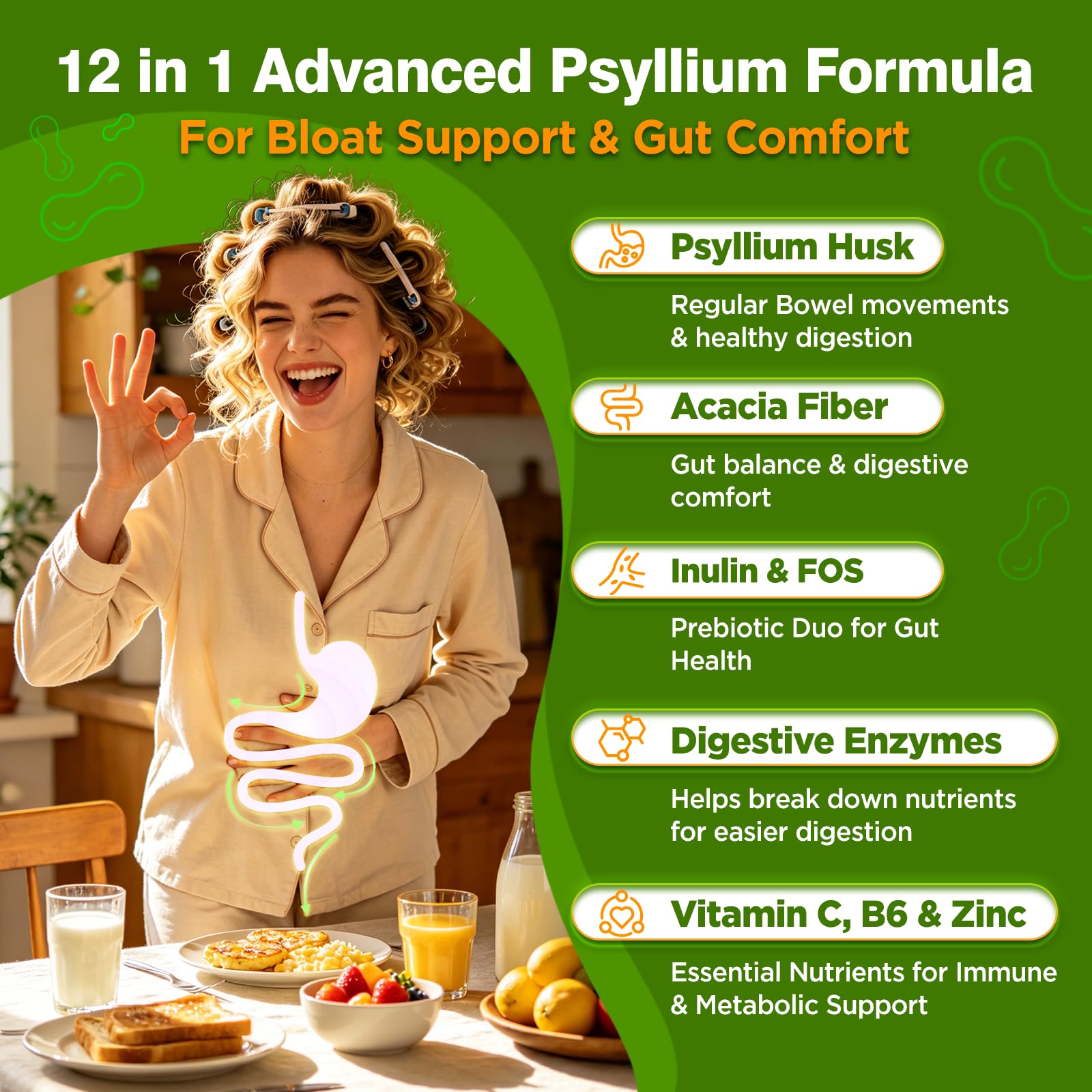Psyllium Husk Gummies for Adults, 2000mg Psyllium Husk Fiber Supplements — Amazon image 3