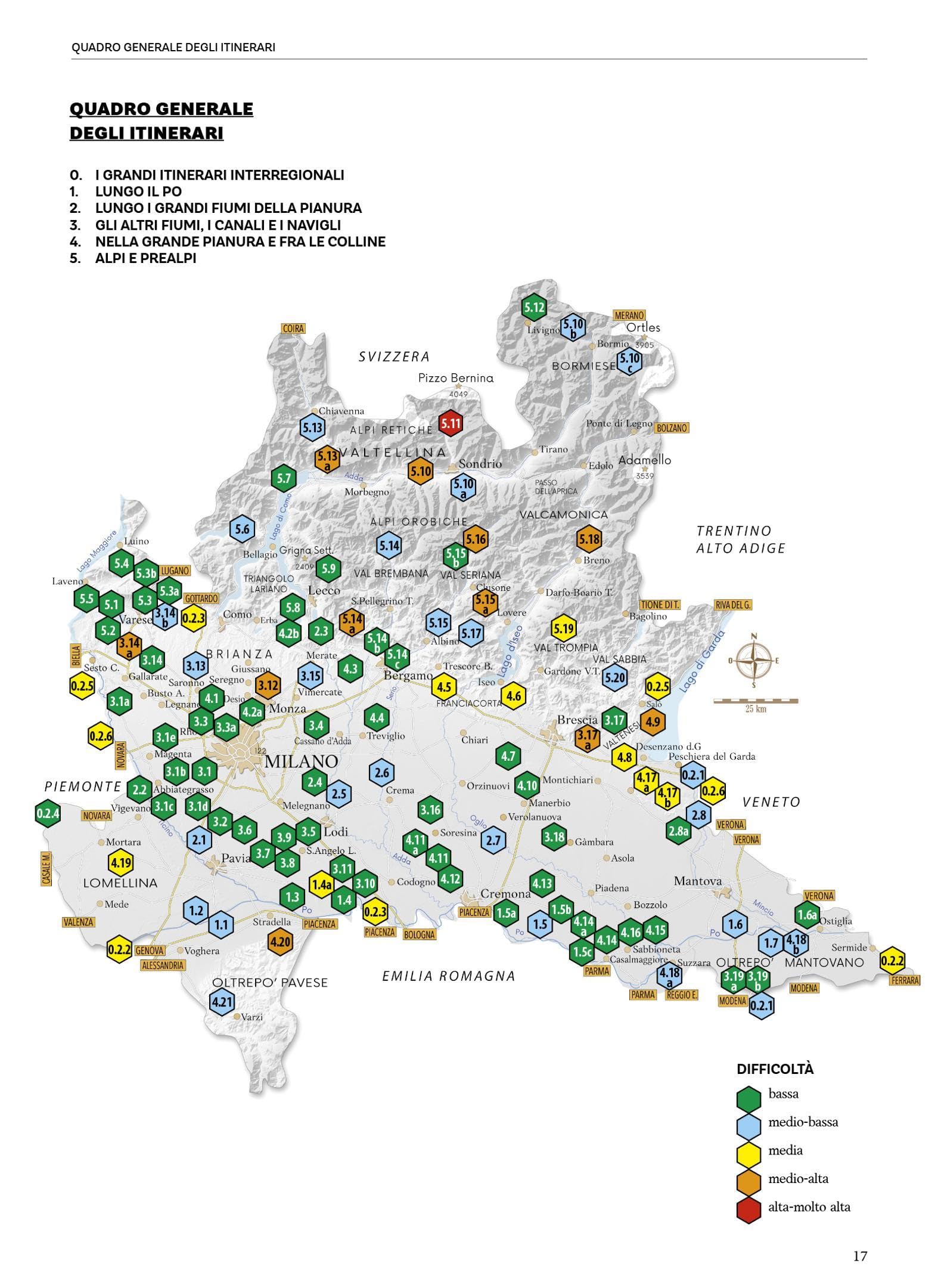 Lombardia in bicicletta. Guida completa agli itinerari ciclabili e ciclocampestri, alle ciclovie, alle piste ciclabili e alle greenways