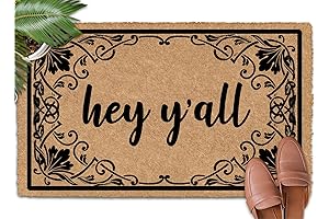 Hey Y'all 30"x18" Outdoor Doormat with Hilarious Saying