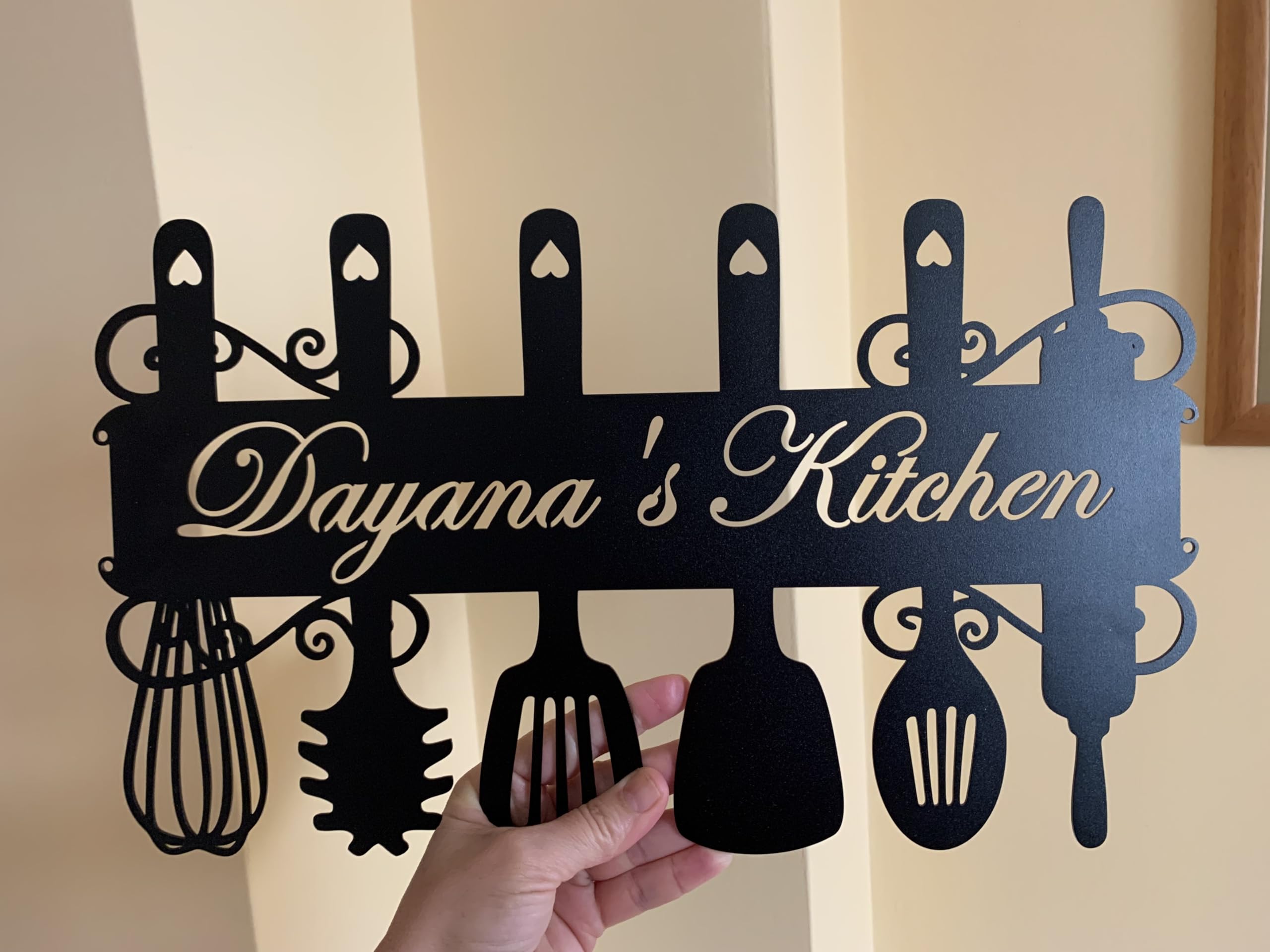 out sona様 kitchen サインボード❁ Amazon.com: Custom Kitchen Sign with Name, Personalized Kitchen