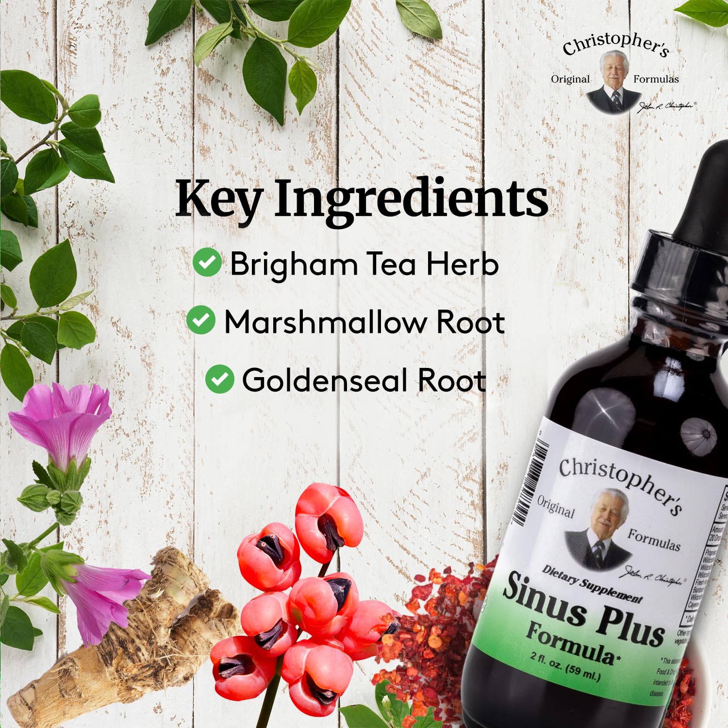 Christopher's Original Formulas Sinus Plus, 2 oz Liquid - Natural Herbal Formula for Sinus Support — Amazon image 3