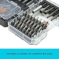 Vista 8 de BLACK+DECKER BLACK + DECKER - Juego de puntas de destornillador, 40 piezas (BDAST40SETFF)