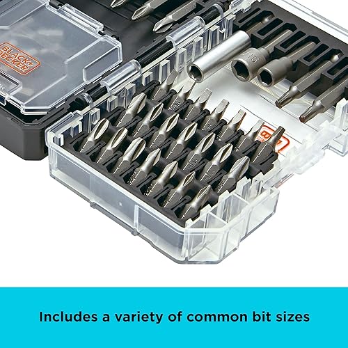 Miniatura 8 de BLACK+DECKER BLACK + DECKER - Juego de puntas de destornillador, 40 piezas (BDAST40SETFF)