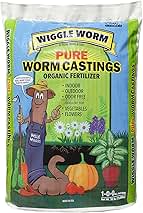 100% Pure Organic Worm Castings Fertilizer, 30-Pounds - Improves Soil Fertility and Aeration for Houseplants, Vegetables, Gardens, and More – OMRI-Listed and Mineral-Dense