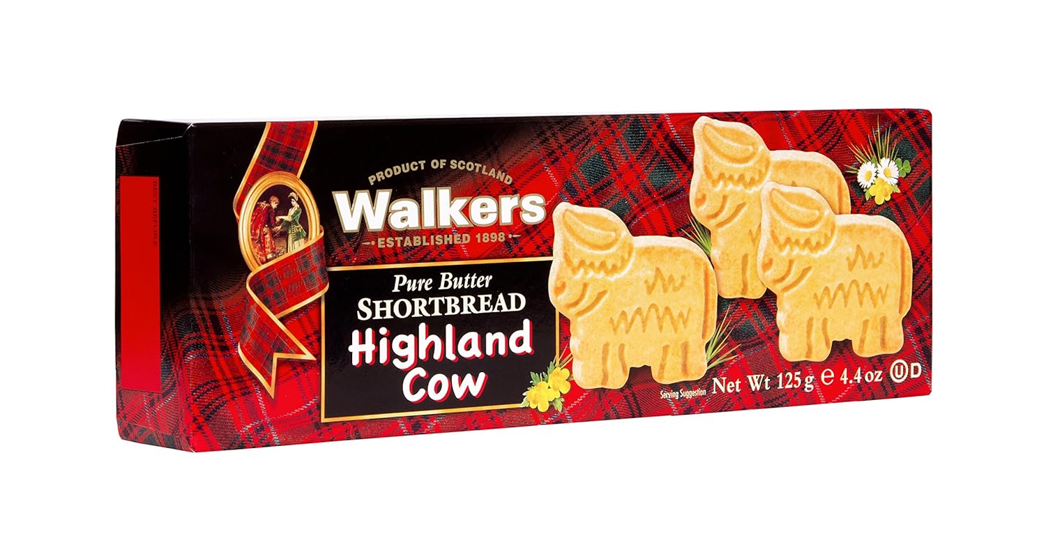 Walkers Shortbread Highland Cow Shapes 125 g Traditionelles