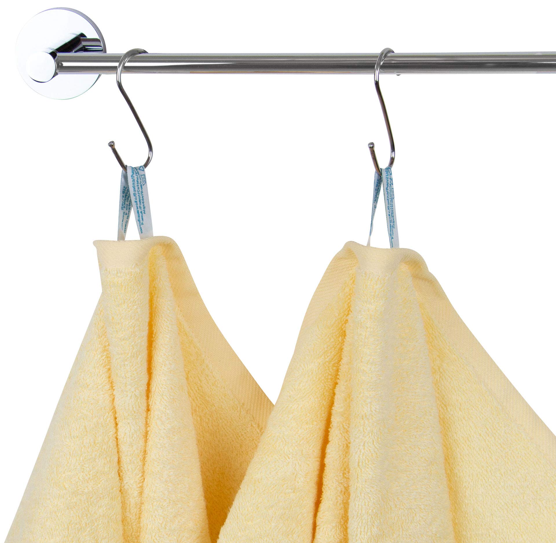 ZOLLNER set of 2 shower towels, 70x140 cm, 100% cotton, 380 g/qm, colourful