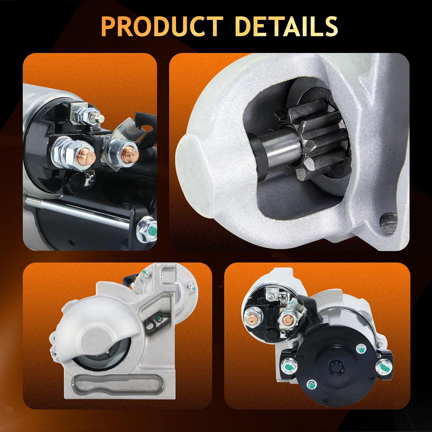 New Starter Compatible with 99-03 Chevy S10 2.2L, 97-05 Malibu 3.1L, 00-05 Impala 3.4L, 97-01 Lumina 97-05 Buick Century 3.1L, 99-03 GMC Sonoma 2.2L, 01-05 Pontiac Aztek Grand Prix Am 3.4L 6491N