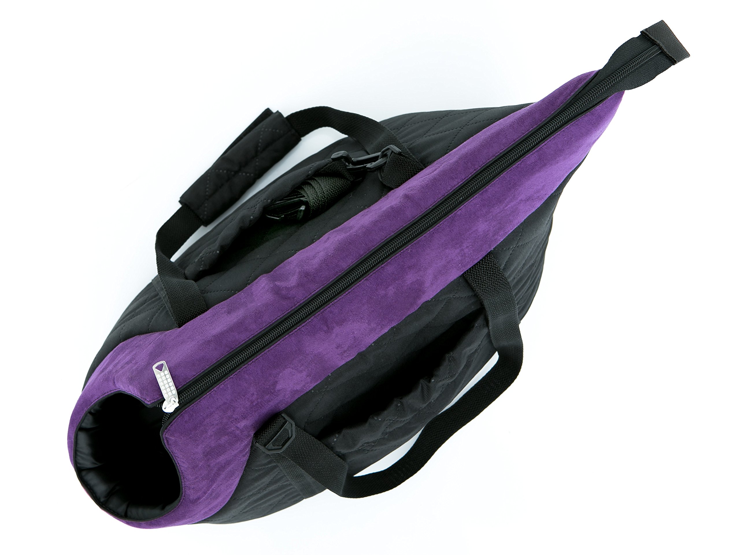 Bolsa de transporte, para perros, gatos, dos maneras de llevar, seguridad de mascotas, saco, saco para perros, R2: 30 x 50 cm, negro con bufanda roja