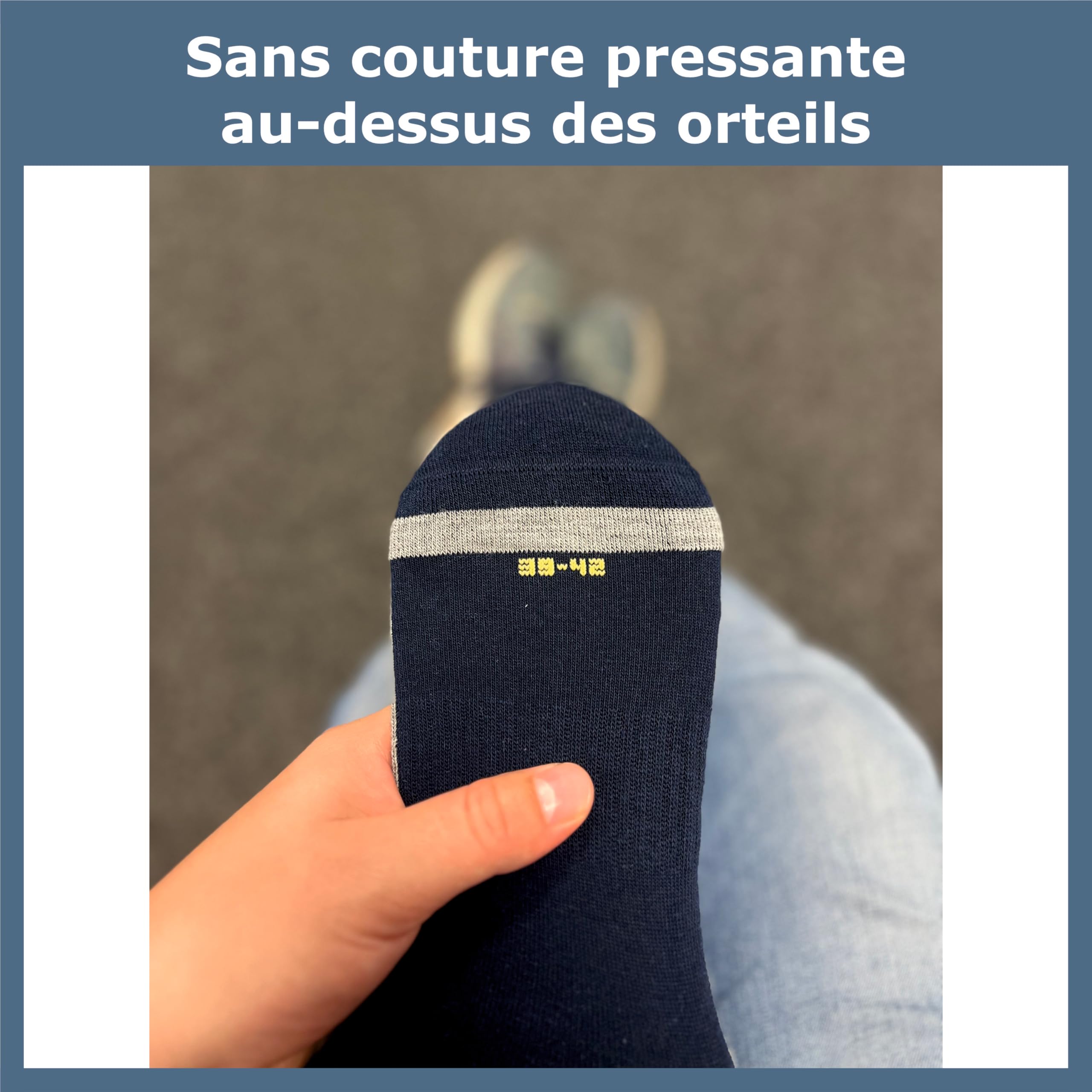 GAWILO Chaussettes de ski pour hommes avec laine chaude et rembourrage fonctionnel spécial | 4 paires