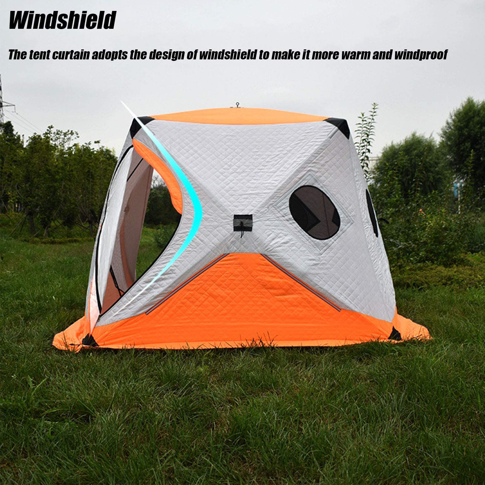 Pogrubienie i bawełna Outdoor Camping Namiot do wędkowania pod lodem - Zimowy namiot wędkarski - Namiot do wędkowania na zimno i wiatr