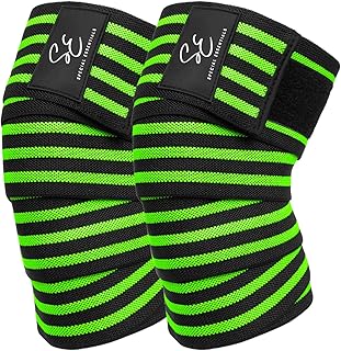 Special Essentials Knee Wraps for Weightlifting with Strap (2 Pack)