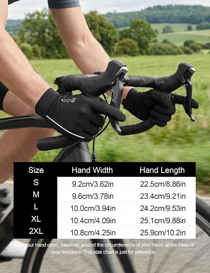Guantes de ciclismo para hombre INBIKE talla M negro miniatura 6