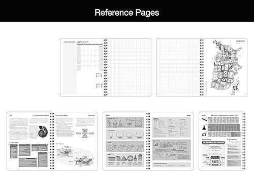 Miniatura 6 de Agenda minimalista fechada  Descripción general del calendario mensual de 12, listas de tareas, planificación semanal y diaria (8.5 x 11 pulgadas),