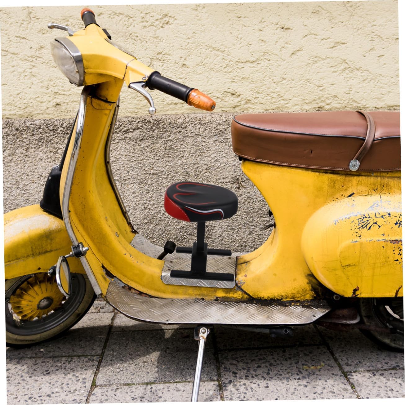 HANABASS Electric Bike Front Boy Girl Seat Boy Girl Seat for Electric Scooters and Bikes Bracket Comfortable Design for Toddlers Black