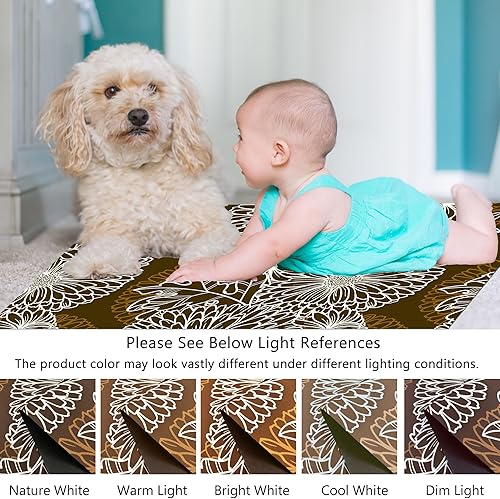 Miniatura 3 de Tapete ultradelgado de 110 pulgadas para puerta delantera, grande, de 24 x 35 pulgadas, antideslizante, de goma impermeable, tapete de cocina y