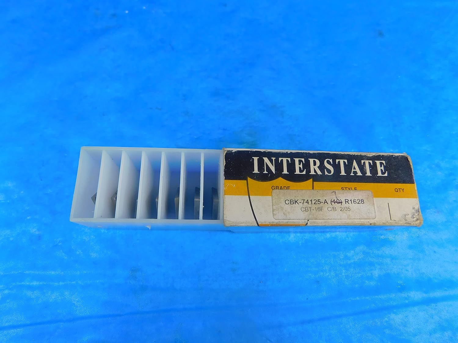 7PCS New Interstate CBK-74125-A R1628 Carbide Turning Inserts CBT-16F C/B - FAX-AR5606