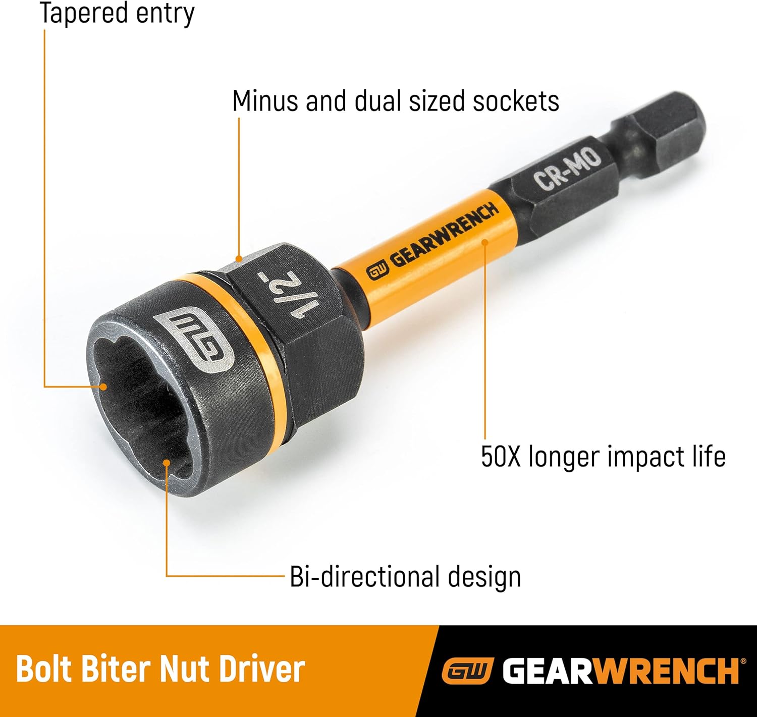 GEARWRENCH 16 Pc. Bolt Biter Nut Extractor & Driver Set - 86171