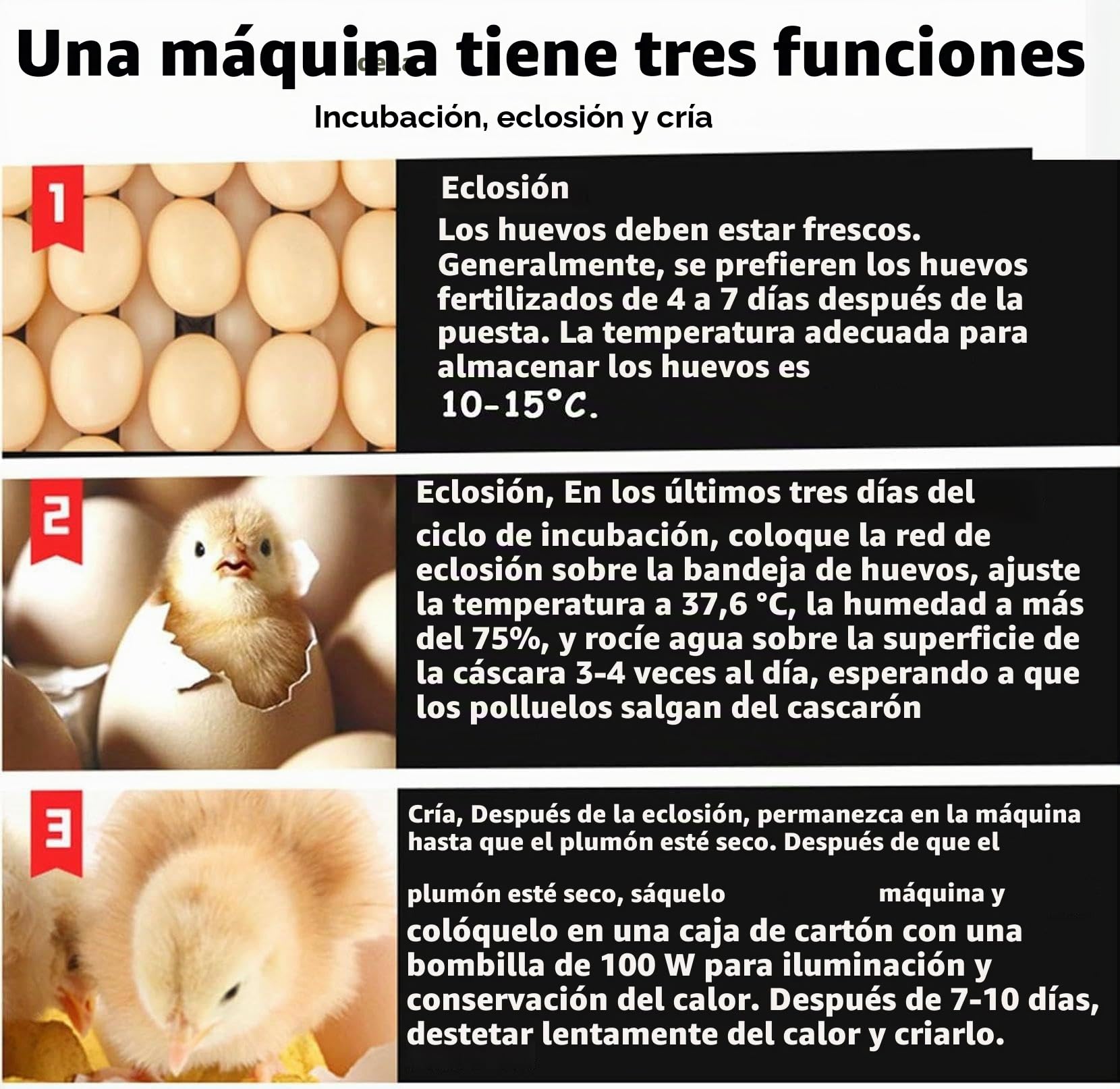 Incubadora De 136/204/372/340 Huevos con Volteador AutomáTico Y AdicióN AutomáTica De Agua, Control De Humedad Y Temperatura, FuncióN WiFi, Osciloscopio Integrado, para Aves De Corral 136Eggs