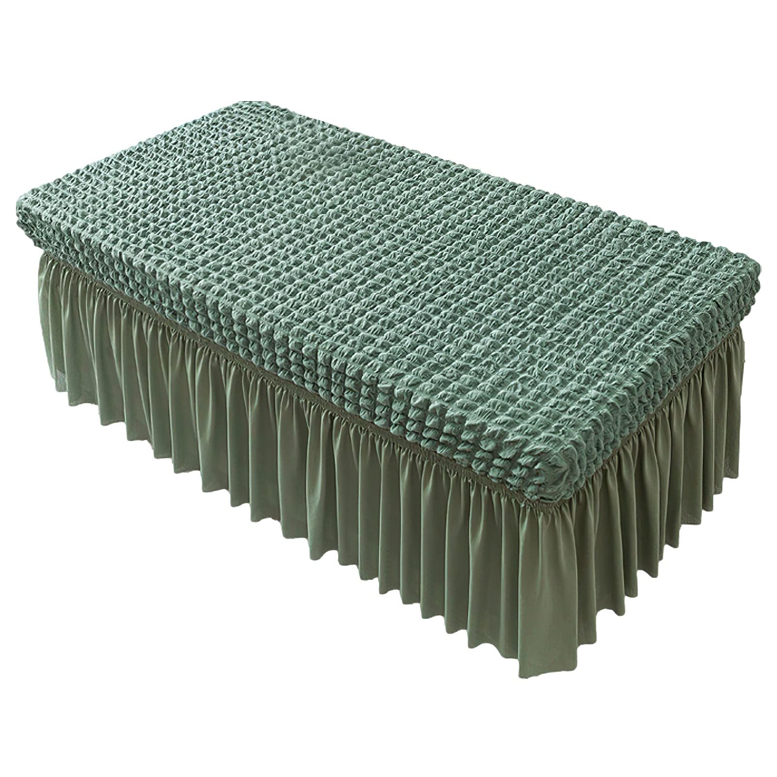 Nappe rectangulaire verte en polyester Rismart pour embellir vos apéritifs