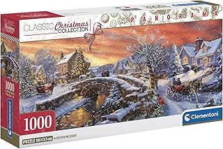 Comprar CLEMENTONI, PZL 1000 Panorama Christmas Over The Bridge Compact, 39999