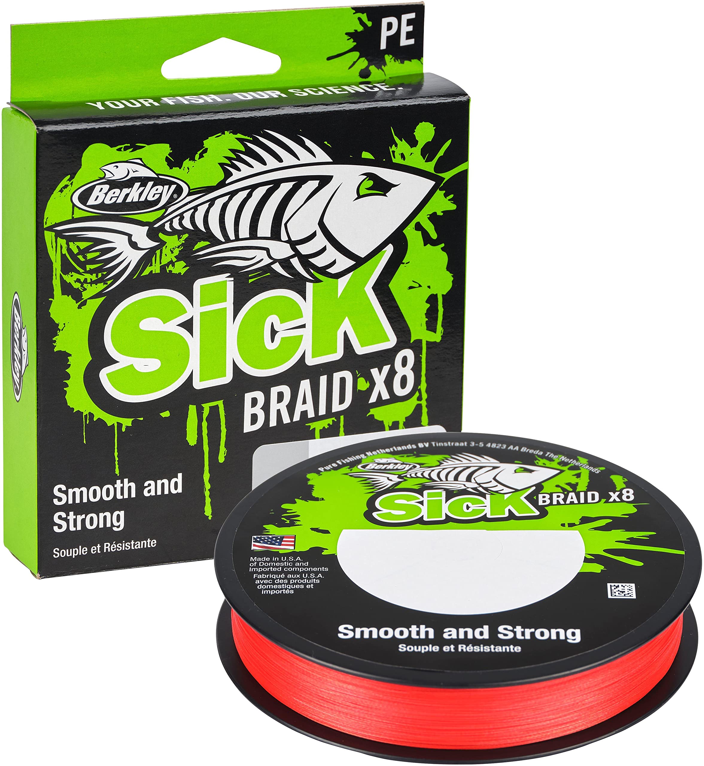 Berkley Sick Braid, 8 Strands Braided Fishing Line