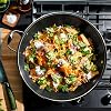 HexClad ヘックスクラッド Hybrid Non-Stick 14 Inch Wok, Stainless Steel Lid, Cool-Touch Handle, Dishwasher Safe, Oven Safe up to 1000°F, IH Compatible, Suitable for All Cooktops
