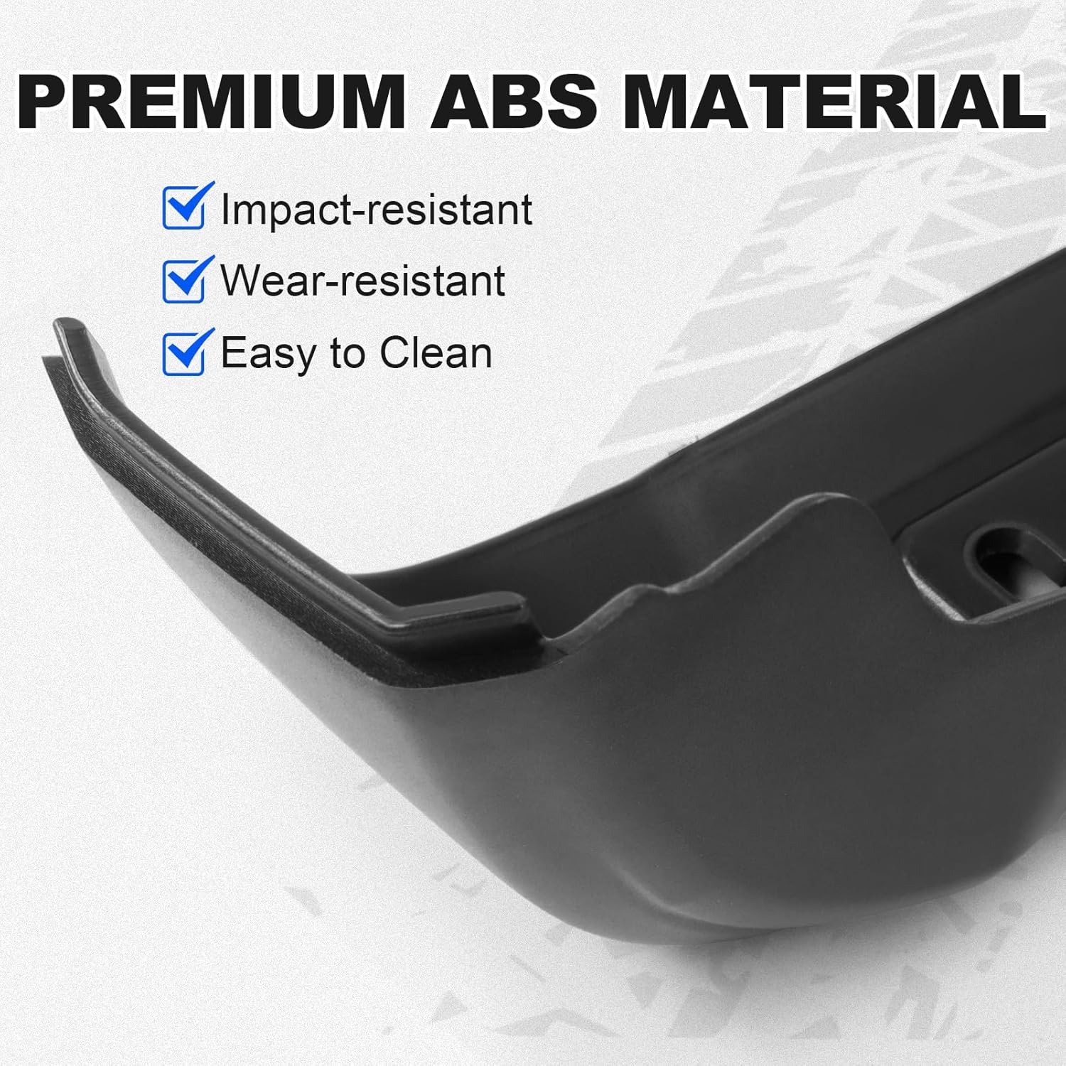 Mud Flap Delete for GMC Sierra 1500 2019-2025, Front & Rear Splash Guards Mudflaps Kit for Pickup Truck, No-Cutting No-Drilling Required, All Weather Protector Heavy Duty ABS Replacement, 6PCS