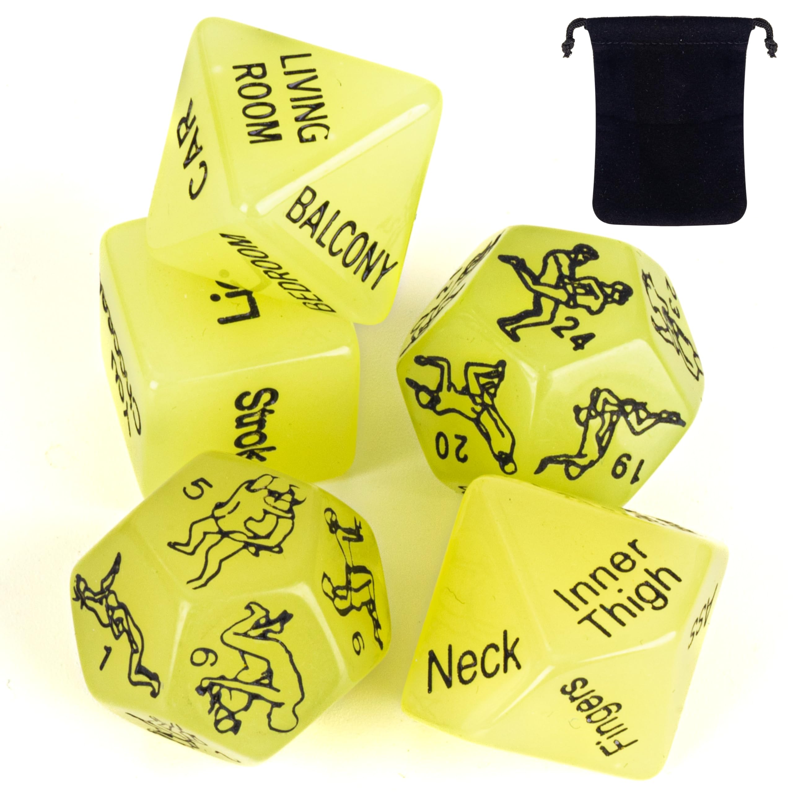 Amazon.com: Andaz Press 5 Sex Dice, Glow in The Dark Sex Game, Valentine's  Day Gift of Sex Toys for Couples, Adult Sex Games, Funny Couple Gifts, Sex  Position Dice, Couples Sex Games,