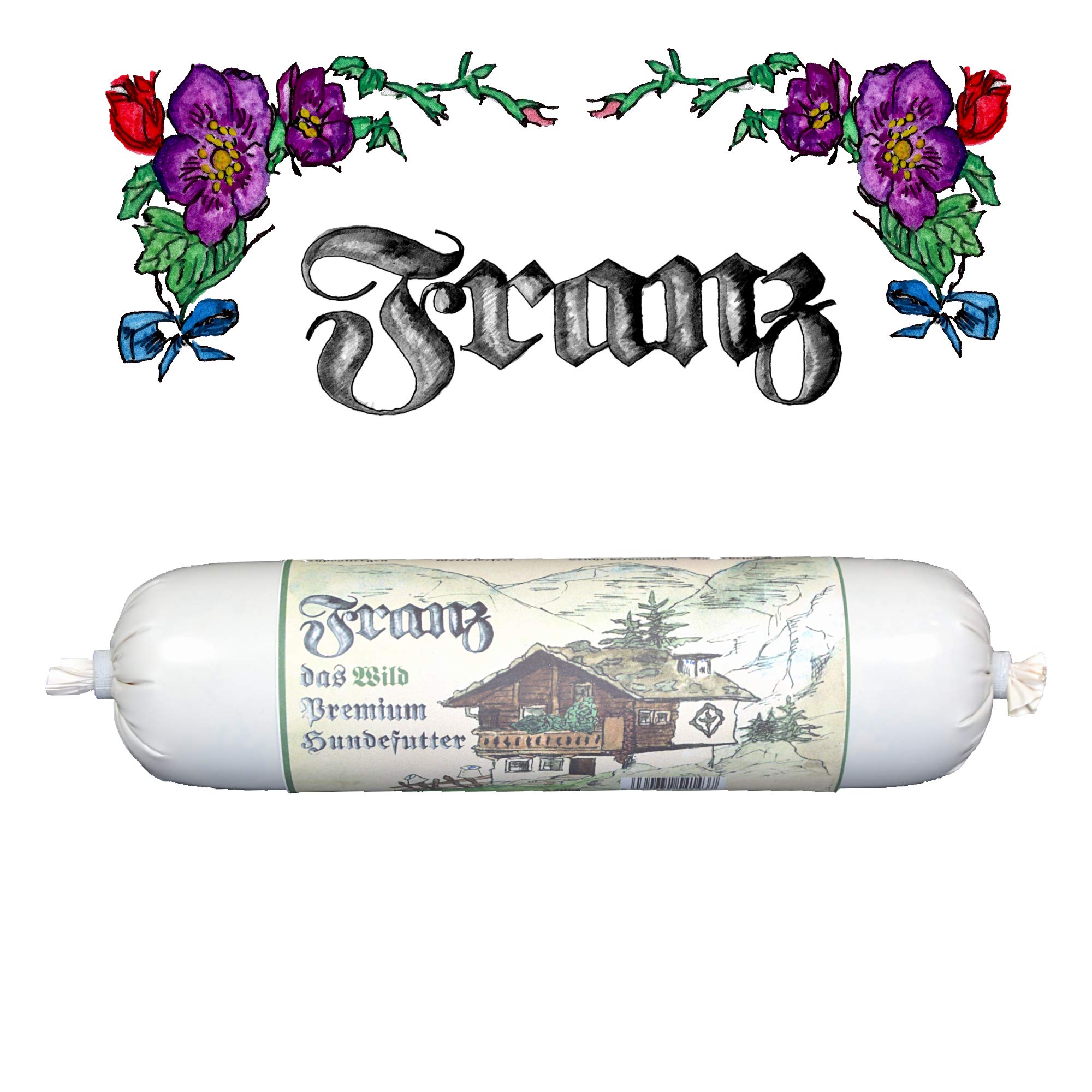 L&P Der Franz - Comida para perros premium "WILD PUR", monoproteína sin cereales, sin comida húmeda (20 x 400 g)