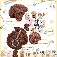 Vista 4 de Aoriher 9 piezas de mini animales de peluche a granel para cachorros de 4.7 pulgadas, pequeños perros de peluche, lindos juguetes suaves surtidos
