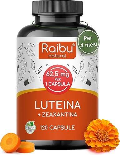 Integratore Occhi con Luteina e Zeaxantina Alto Dosaggio | Integratore Occhi Vista con Mirtillo, Vitamina A | 120 Compresse Vegane | Mantenimento della Normale Capacità Visiva | Horbaach Generico - integratore