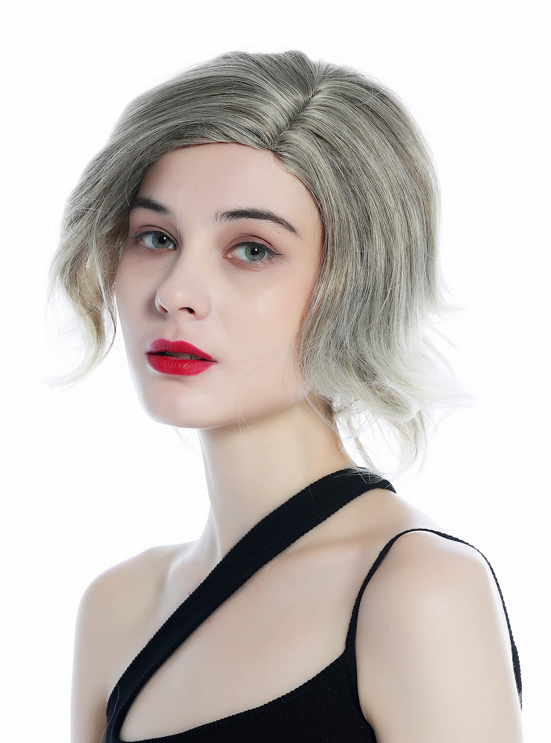 WIG ME UP - DW3334-10T613 Ladies' wig short wild wavy parting parted balayage light brown streaked with light blond - Image 2