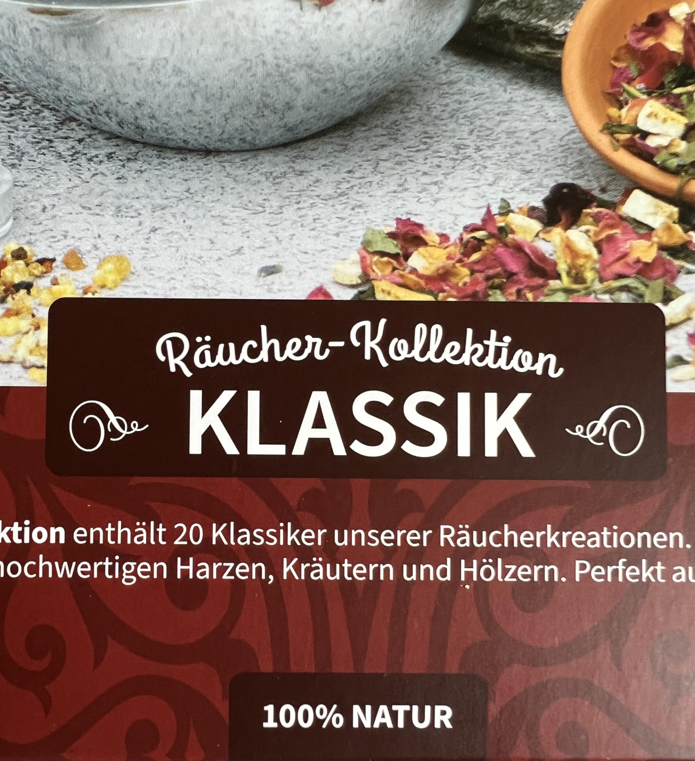 Bijos Räucherharze Sortimentsbox mit 20 ausgewählten Räucherharzen