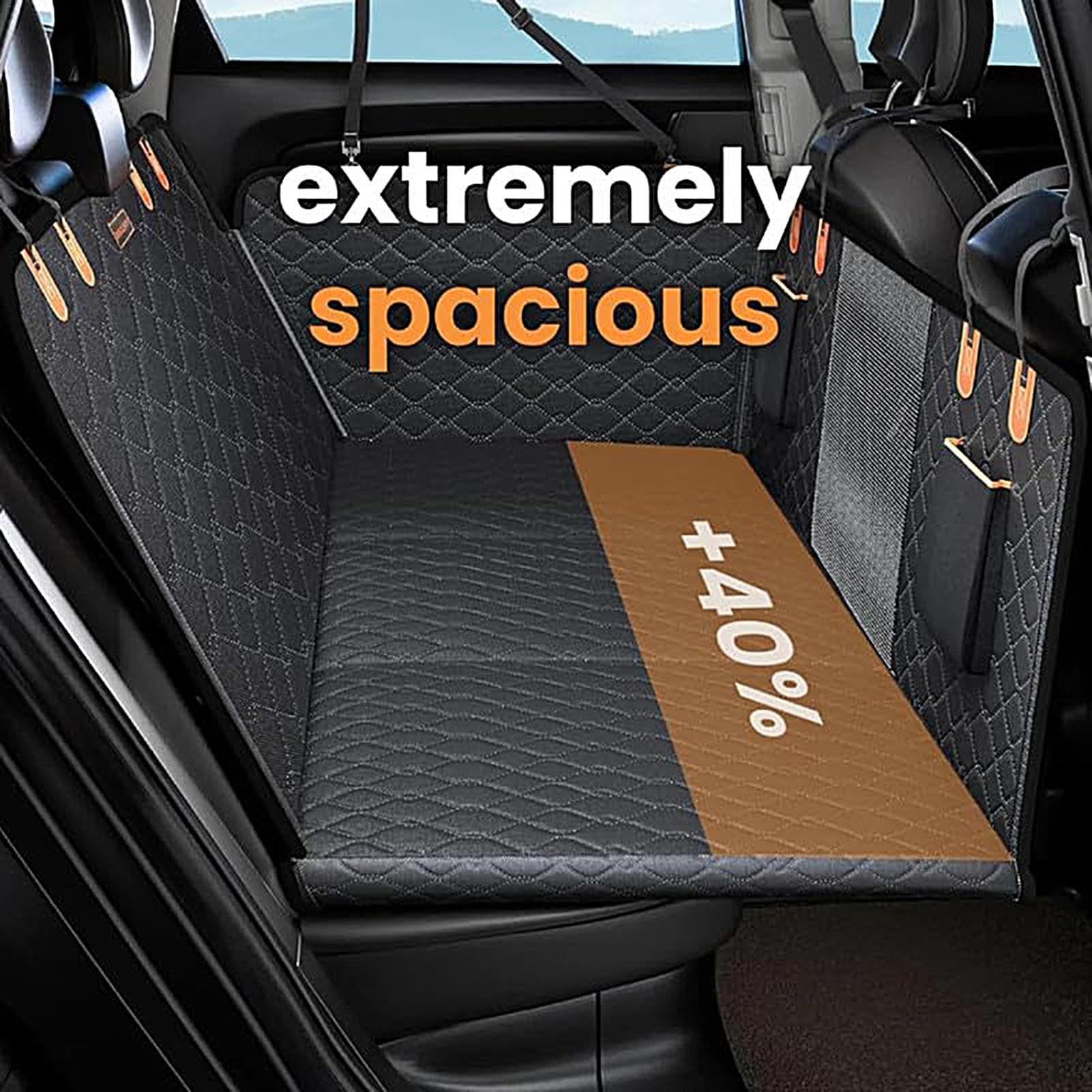 Protector de Asiento de Coche para Perros, Hamaca Impermeable para Mascotas, Cama antiarañazos para Asiento de Coche con Bolsillos de Almacenamiento, Protector de Asiento Trasero para Mascotas | Mascotas, Cama antiarañazos para Asiento de Coche con Bolsil