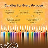 Vista 9 de Juego de 20 velas cónicas de color sólido, velas de cera de parafina sin goteo de 4 pulgadas con mecha de algodón, ideal para bodas, shabat