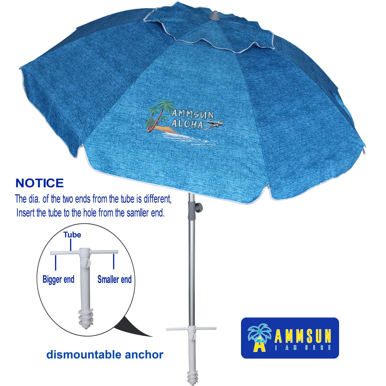 With Tilt Natural Color Ammsun 7 5ft Hula Thatched Tiki Umbrella Hawaiian Style Beach Patio Umbrella 10 Ribs Upf 50 Patio Furniture Accessories Umbrellas Shade