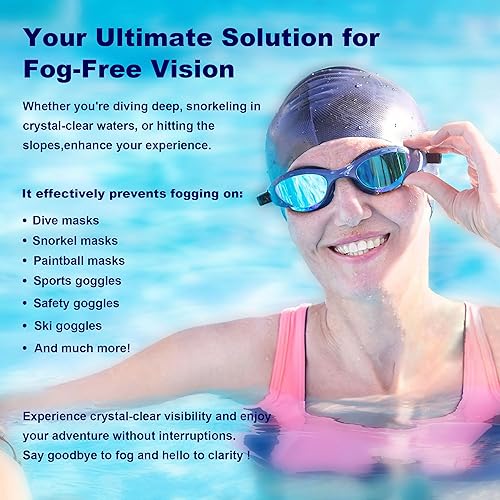 Miniatura 2 de Spray antivaho para gafas de natación, gafas de ojos, máscara de buceo, espejo retrovisor y gafas de seguridad, spray limpiador de lentes, seguro