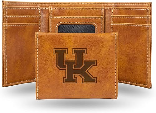 Miniatura 69 de NCAA Rico Industries - Billetera triple grabada con láser, con grabado láser, accesorio para hombre