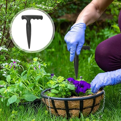 Miniatura 5 de BESPORTBLE 2pcs Seeder Dispenser Plastic and Garden for Bulbs Sowing Puncher Hand Supplies Digger Hold Dibber Planter Widger Transplanting Hole Sow