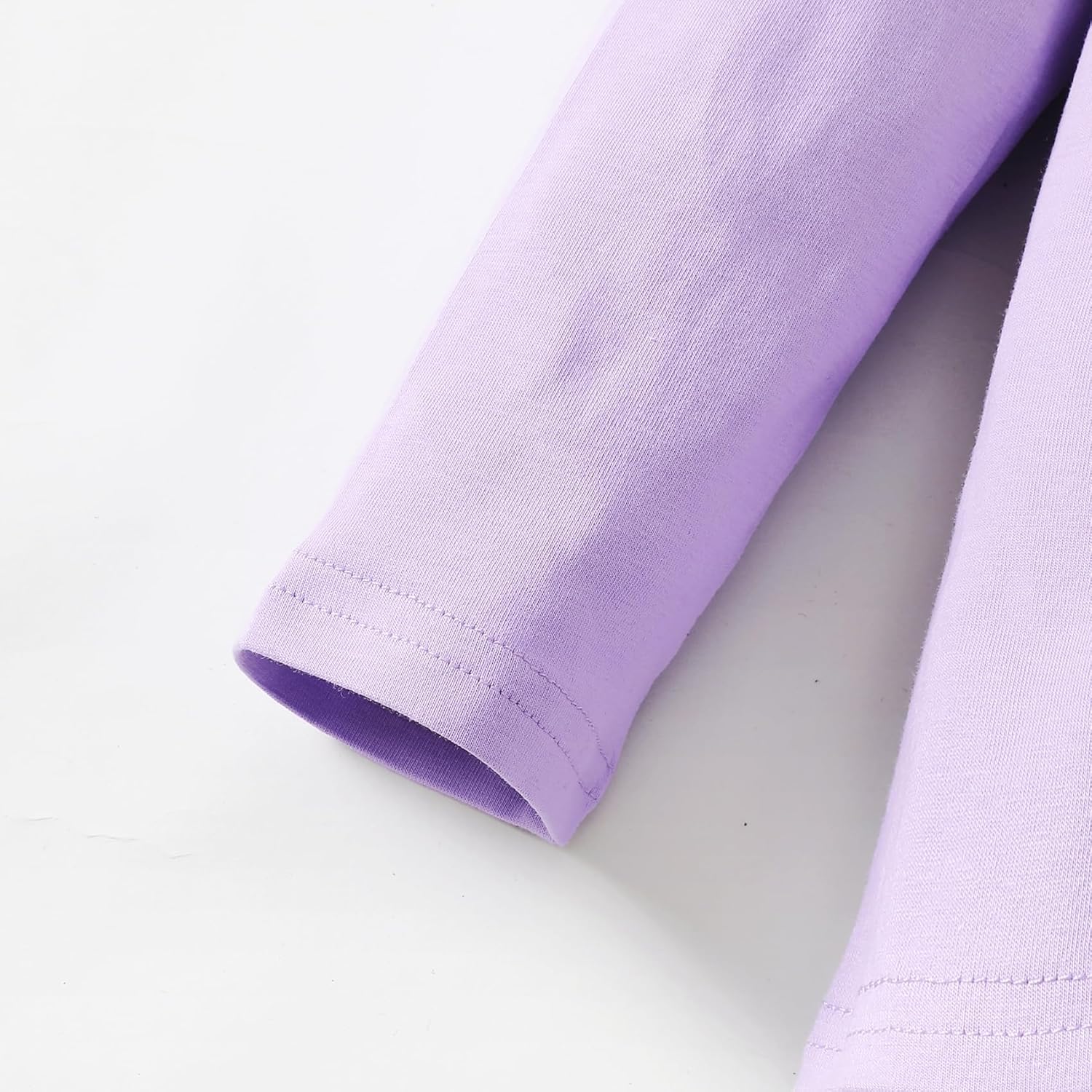 12M-14Y Toddler Baby Girls T Shirt Solid Color Blouse Ruffle Top Cotton Casual Tees Plain Shirt - Image 5