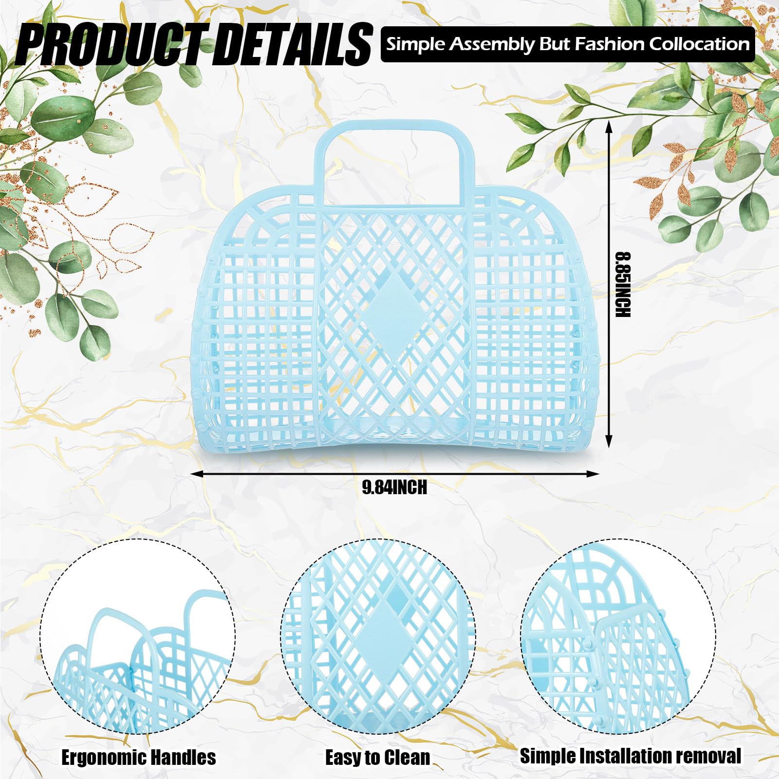 Amazon.com: Silkfly 6 Pcs Jelly Purse Bags Plastic Jelly Basket