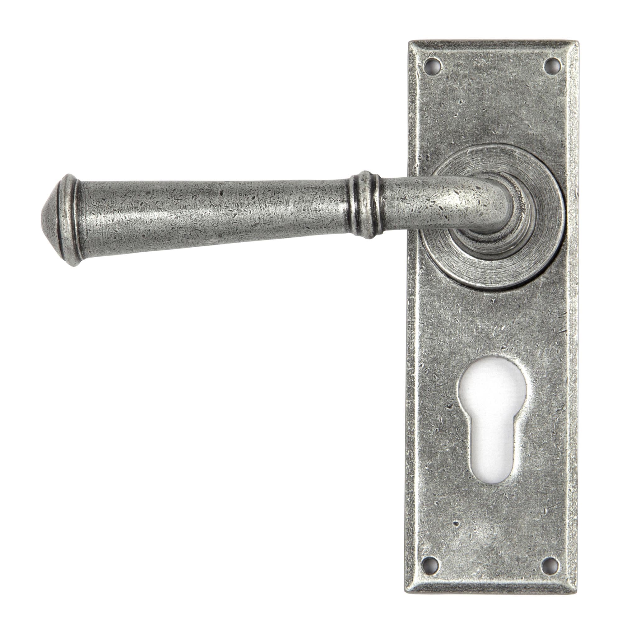 From The Anvil Pewter Regency Lever Euro Lock Set