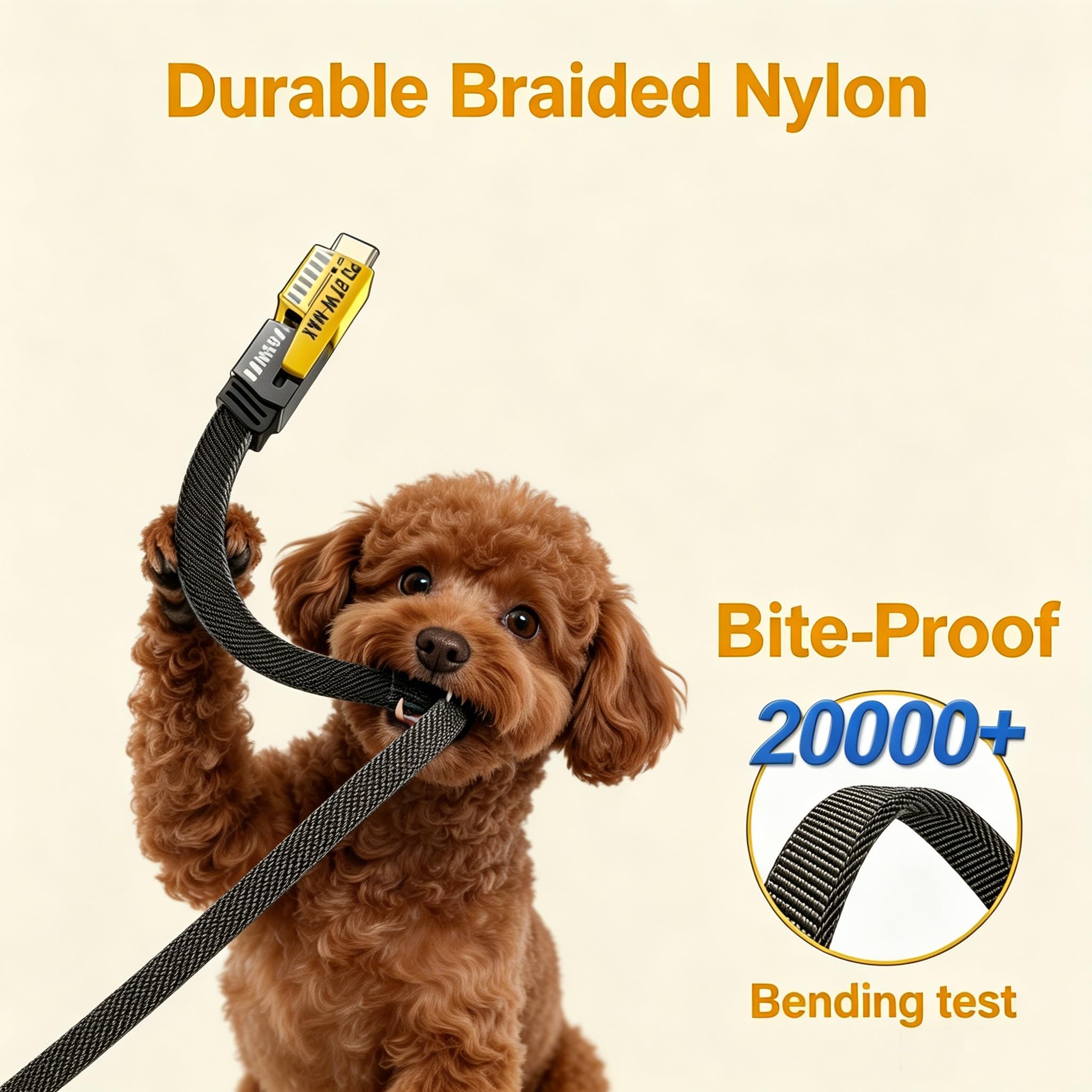 NOHON 4 w 1 Multi USB Kabel do Ładowania 1,2 M：Multikabel USB Type-C Nylonowy Uniwersalny Szybki K abel do Ładowania z USBA/USBC do 65W USBC+ 27W PD Kompatybilny z iPhone 17 16 15 Samsung S26 S25 S24