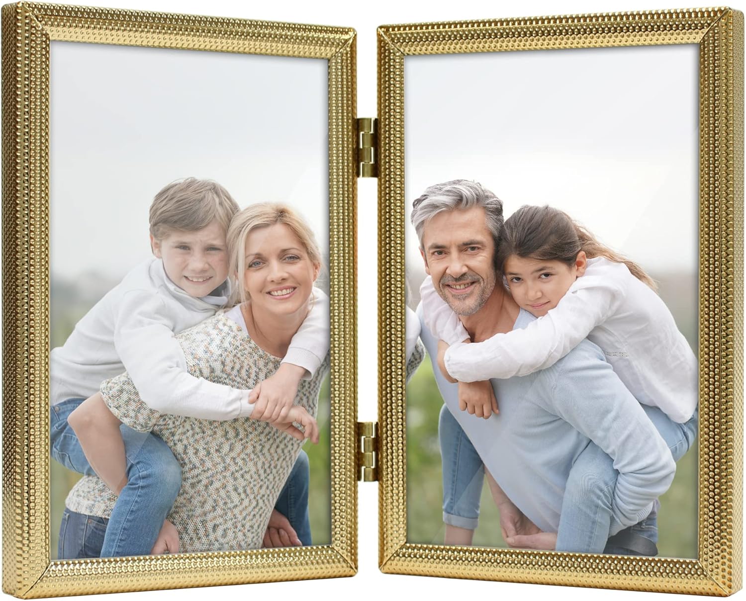 Amazon.co.jp MIMOSA MOMENTS INES メタルフォトフレーム ゴールド ダブル 4x6 ホーム＆キッチン